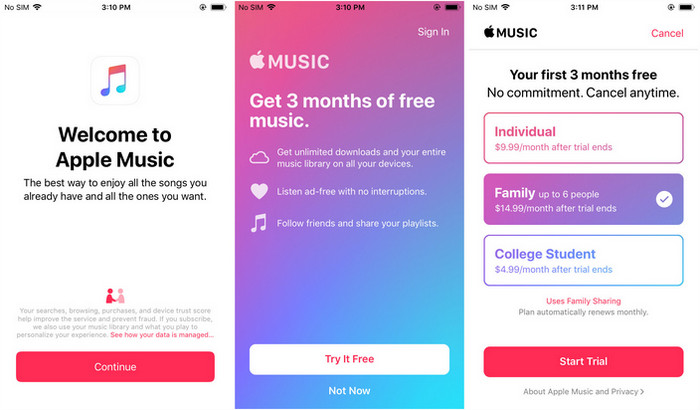 نحوه ثبت نام در Apple Music